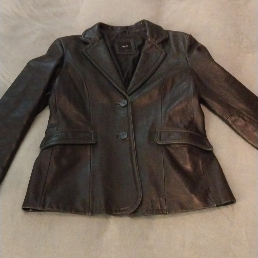 JLC New York leather coat